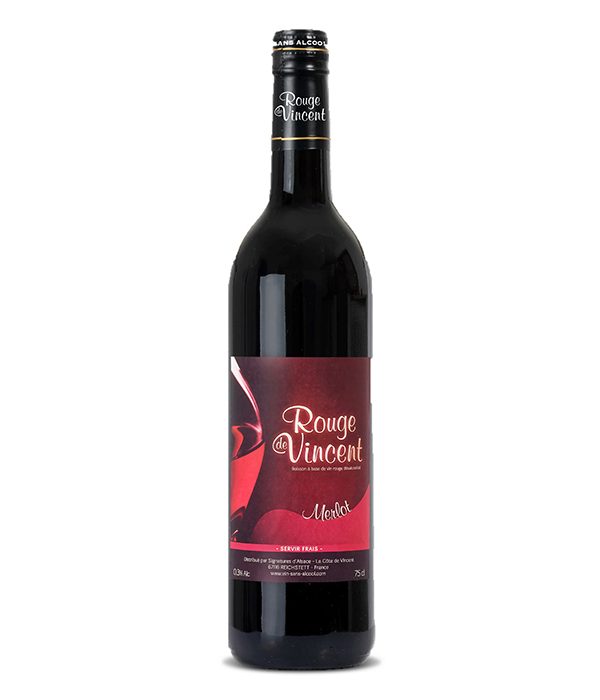 Le Rouge de Vincent - vin sans alcool 0,3° - Saumane Arts & Vin